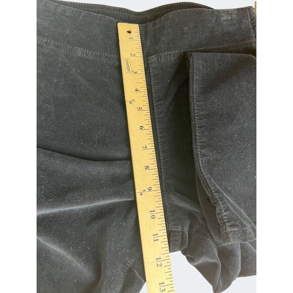 Free People In My Feelings Cropped Slim Black Velvet Flare Pants Size Small - Picture 11 of 14